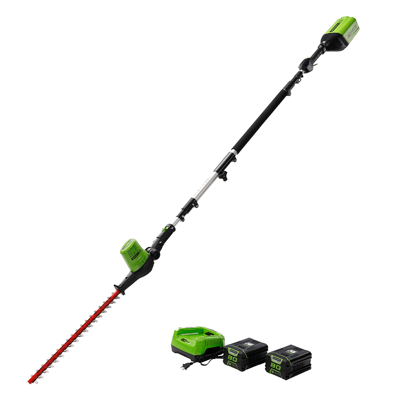 80V 20" Pole Hedge Trimmer, (2) 2.0Ah Battery and Charger Included