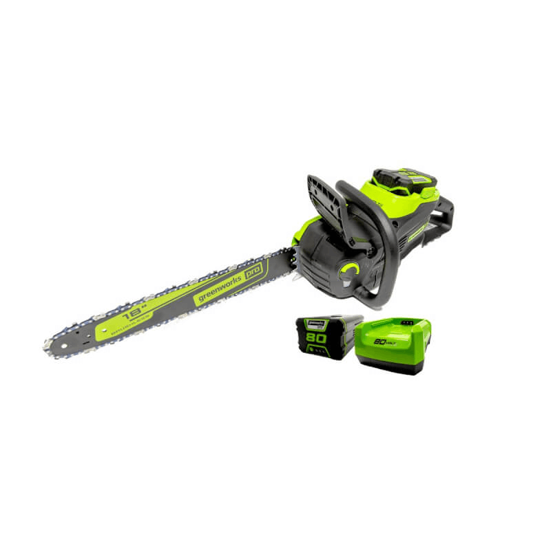 80V 18" Brushless Chainsaw, 2.0Ah Battery and Charger Included