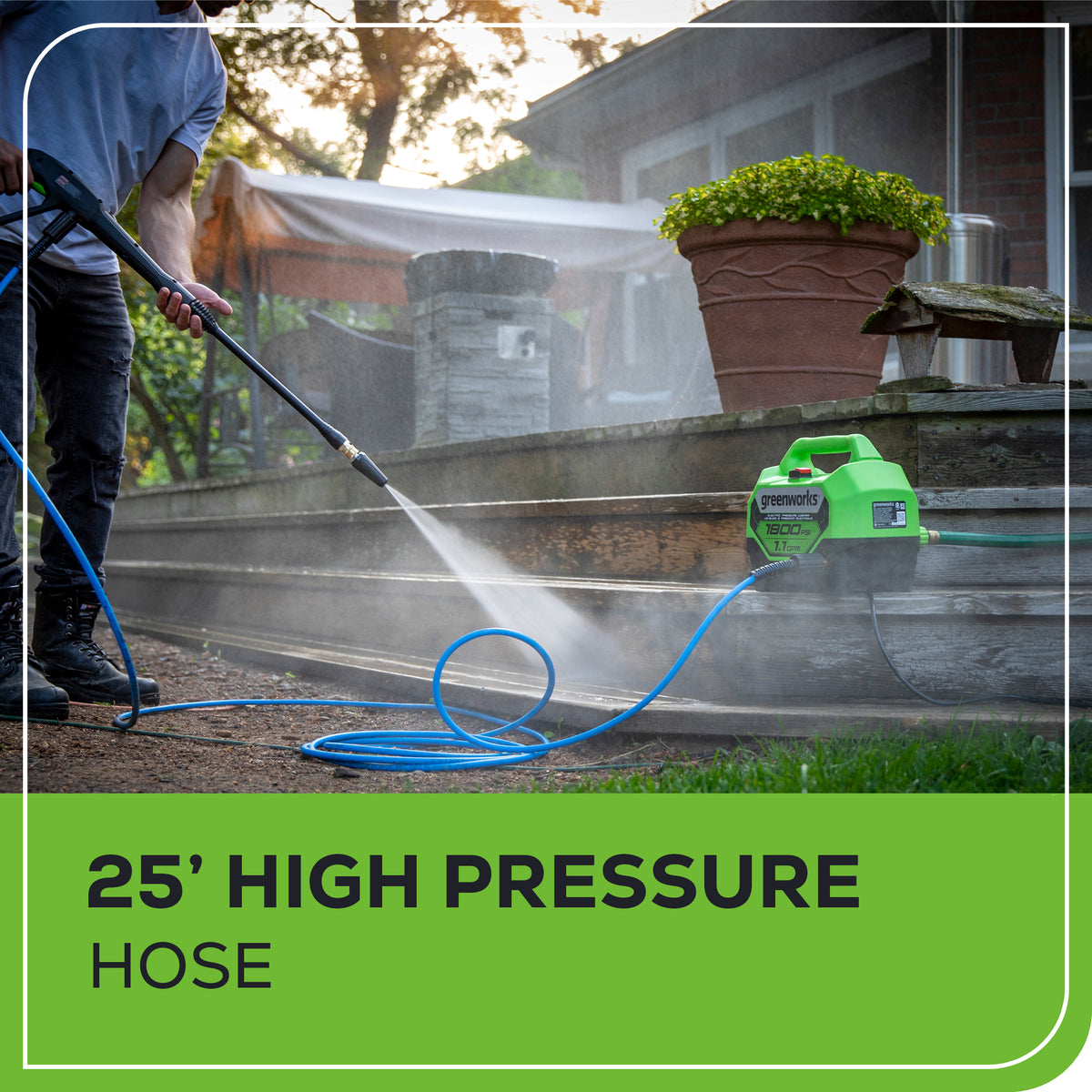 Laveuse à pression électrique 1 800 PSI (lb/po²) 1,1 GPM 13 A