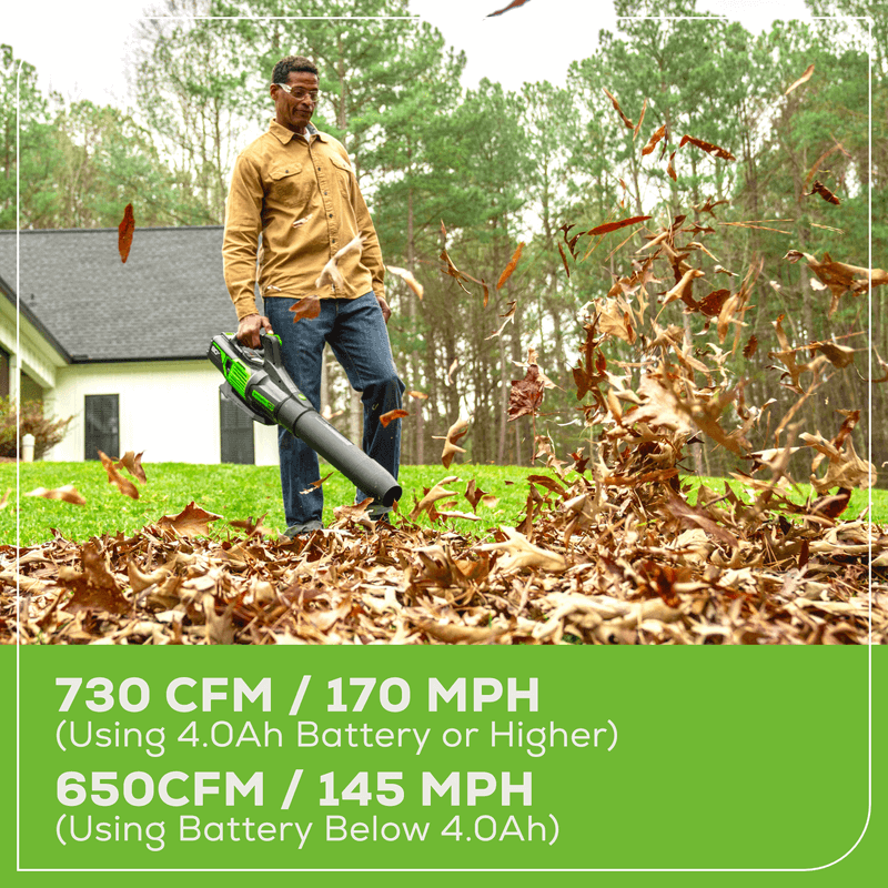 Souffleur à feuilles sans balais 80 V, 730 CFM - 170 MPH (Outil seulement) – BL80L02