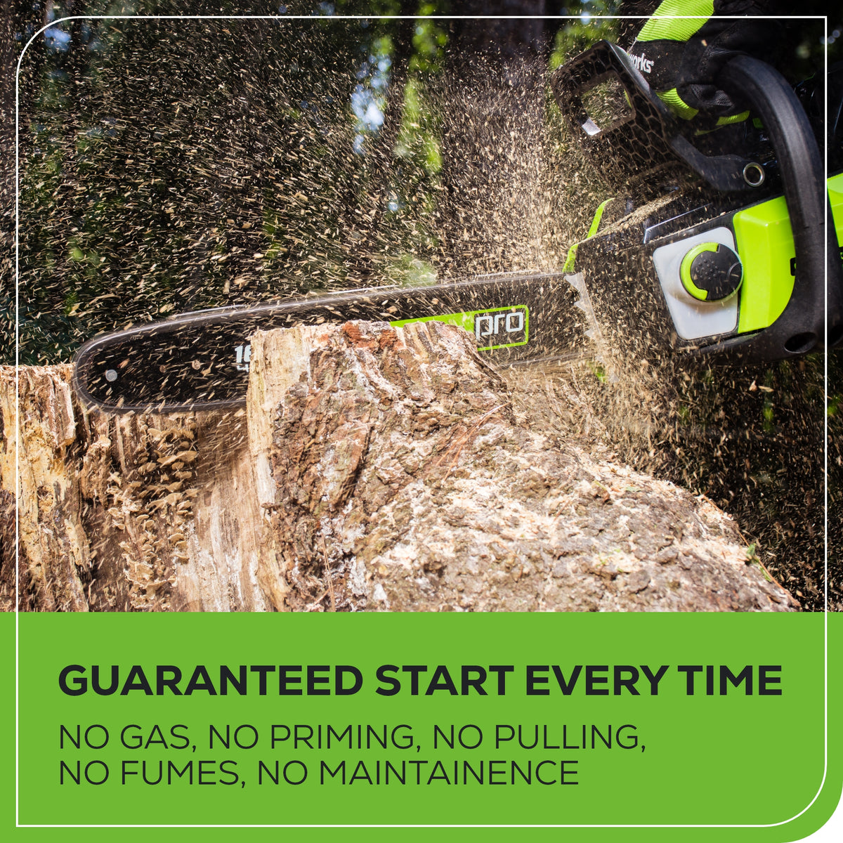 80V 16" Brushless Chainsaw, 2.0Ah Battery and Charger Included - CS80L211