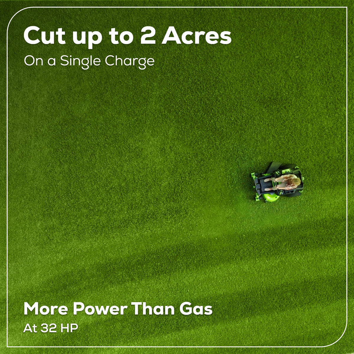 80V 42" CROSSOVERZ Zero Turn Lawn Mower, (4) 5.0Ah Batteries and (600W) Plug in Charger Included | CRZ4282