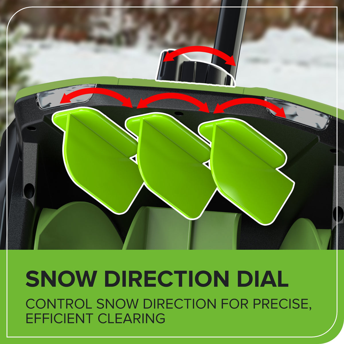 40V 12" Snow Shovel with Directional Vanes (Tool Only)