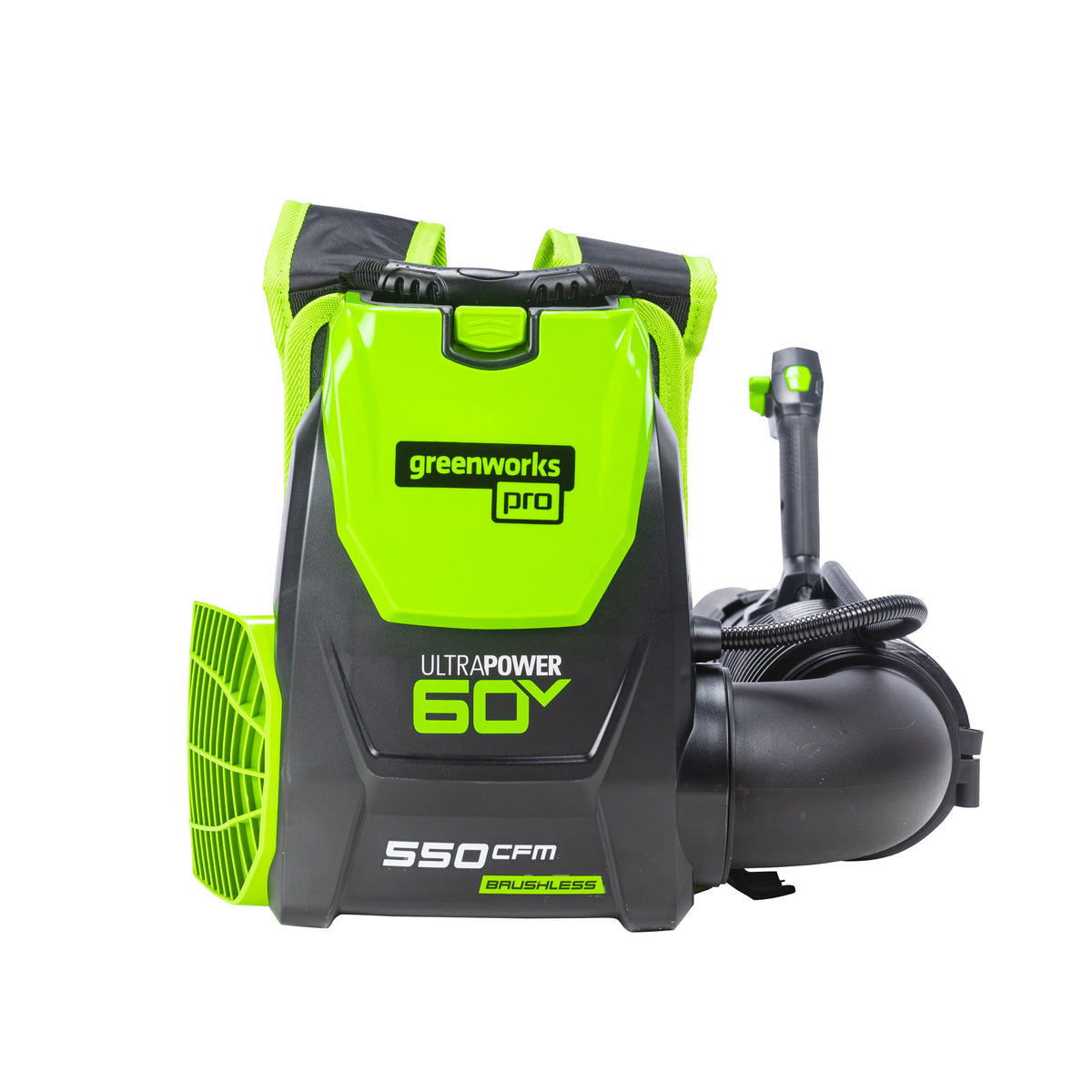 60V 550 CFM - 140 MPH Cordless Backpack Blower, 5.0Ah Battery and Charger Included