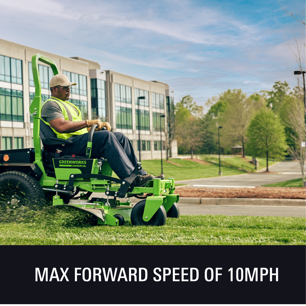 82V 60" 16kWh Commercial Ride-On Zero-Turn Mower