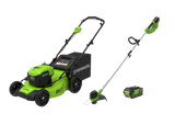40V 20" Brushless Lawn Mower & 40V 12" String Trimmer, 4.0Ah Battery and Charger Included