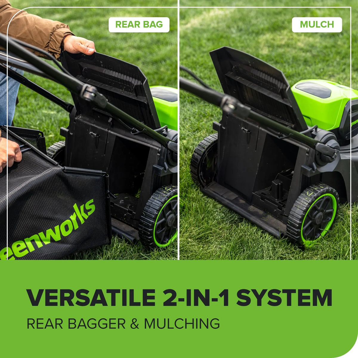 60V 17" Brushless Mower &  610 CFM Brushless Blower Combo Kit, 4.0Ah Battery and Charger Included