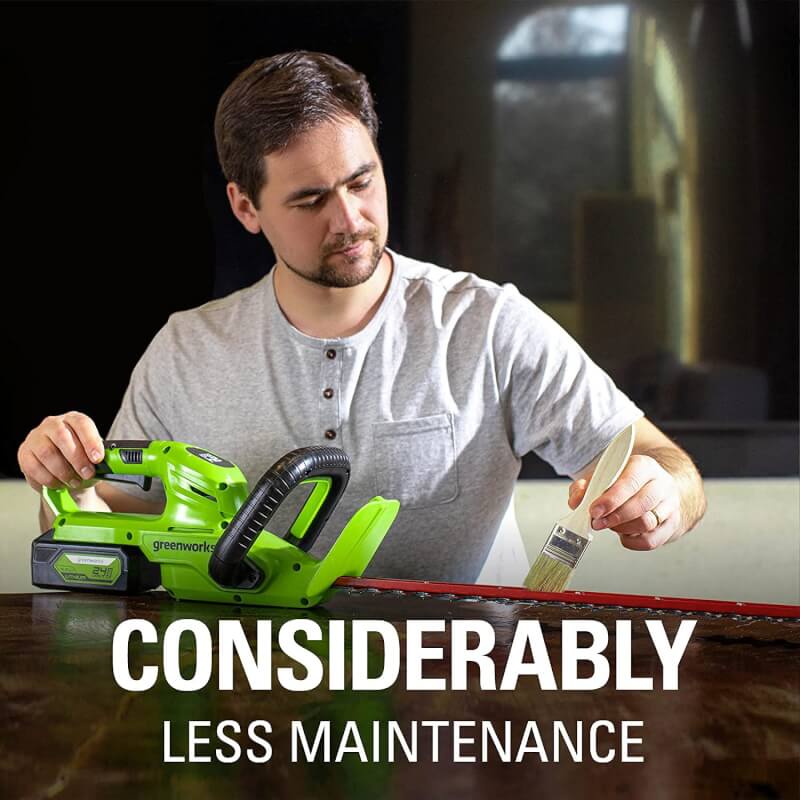 Taille-haie 24 V, 22 pouces avec poignée rotative (Outil seulement)