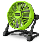 24V Portable Fan with 2.0Ah USB Battery and AC Adapter/Charger Included