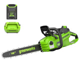 60V 18" 2.0kW Brushless Chainsaw, 4.0Ah Battery & Charger Included