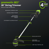 80V 16" Brushless String Trimmer (Tool Only) - ST80L00
