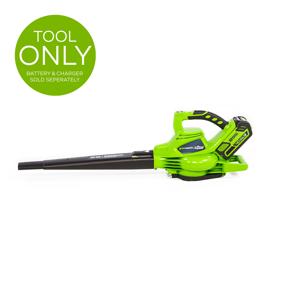 40V 185 MPH - 340 CFM Brushless Blower / Leaf Vacuum (Tool Only)