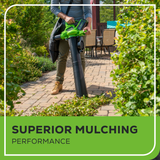 40V 185 MPH - 340 CFM Brushless Leaf Blower / Vacuum, 4.0Ah Battery and Charger Included - 24222