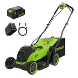 Tondeuse sans balais 24 V, 14 pouces, batterie 5,0 Ah et chargeur Type-C 65 W inclus