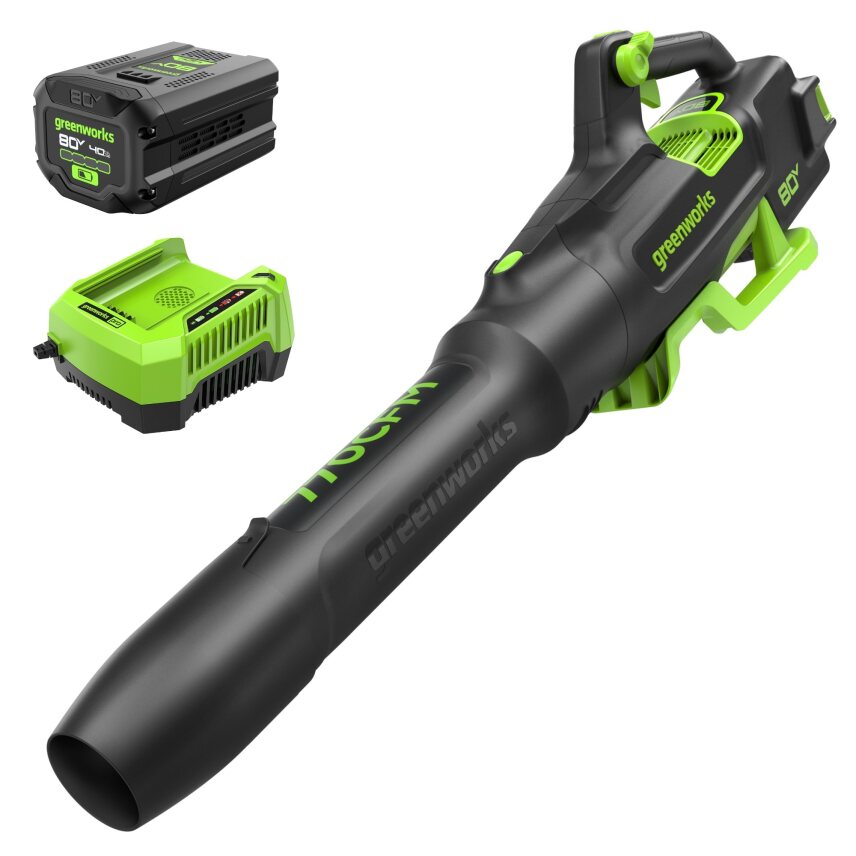 80V 770 CFM 180 MPH Leaf Blower, 4.0Ah Battery and Charger Included