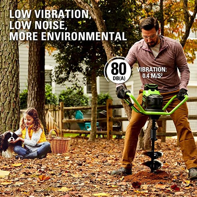 80V Brushless Earth Auger Powerhead (Tool Only)