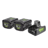 80V (2) 4.0Ah Batteries & Dual Port Charger Combo Kit