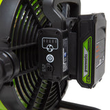 24V Portable Fan with 2.0Ah USB Battery and AC Adapter/Charger Included