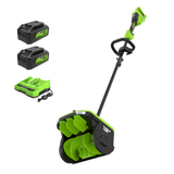 48V (24V x 2) 12" Brushless Snow Shovel, (2) 4.0Ah Batteries and Dual Port Charger Included