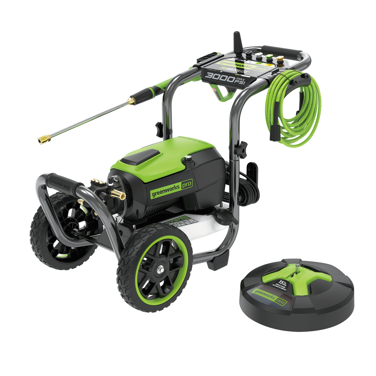 Laveuse à pression TruBrushless 3000 PSI (lb/po²) avec BONUS : Nettoyeur de surfaces de 15 pouces