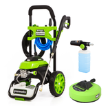 2000 PSI 1.2 GPM 14 Amp Electric Pressure Washer, Includes 12" Surface Cleaner + High Pressure Soap Applicator