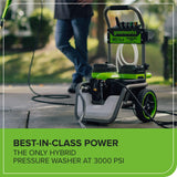 Laveuse à pression hybride 60 V, 3000 PSI (lb/po²) (Outil seulement)