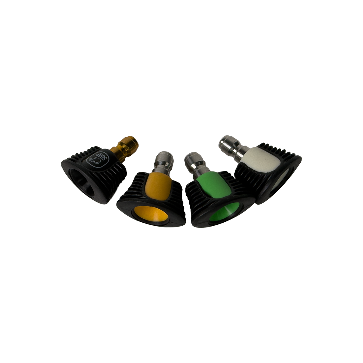 Universal Rubber Grip Pressure Washer Nozzle Set
