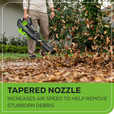 80V 800 CFM - 200 MPH Blower, 4.0Ah Battery and Charger Included BONUS: Premium Shoulder Strap