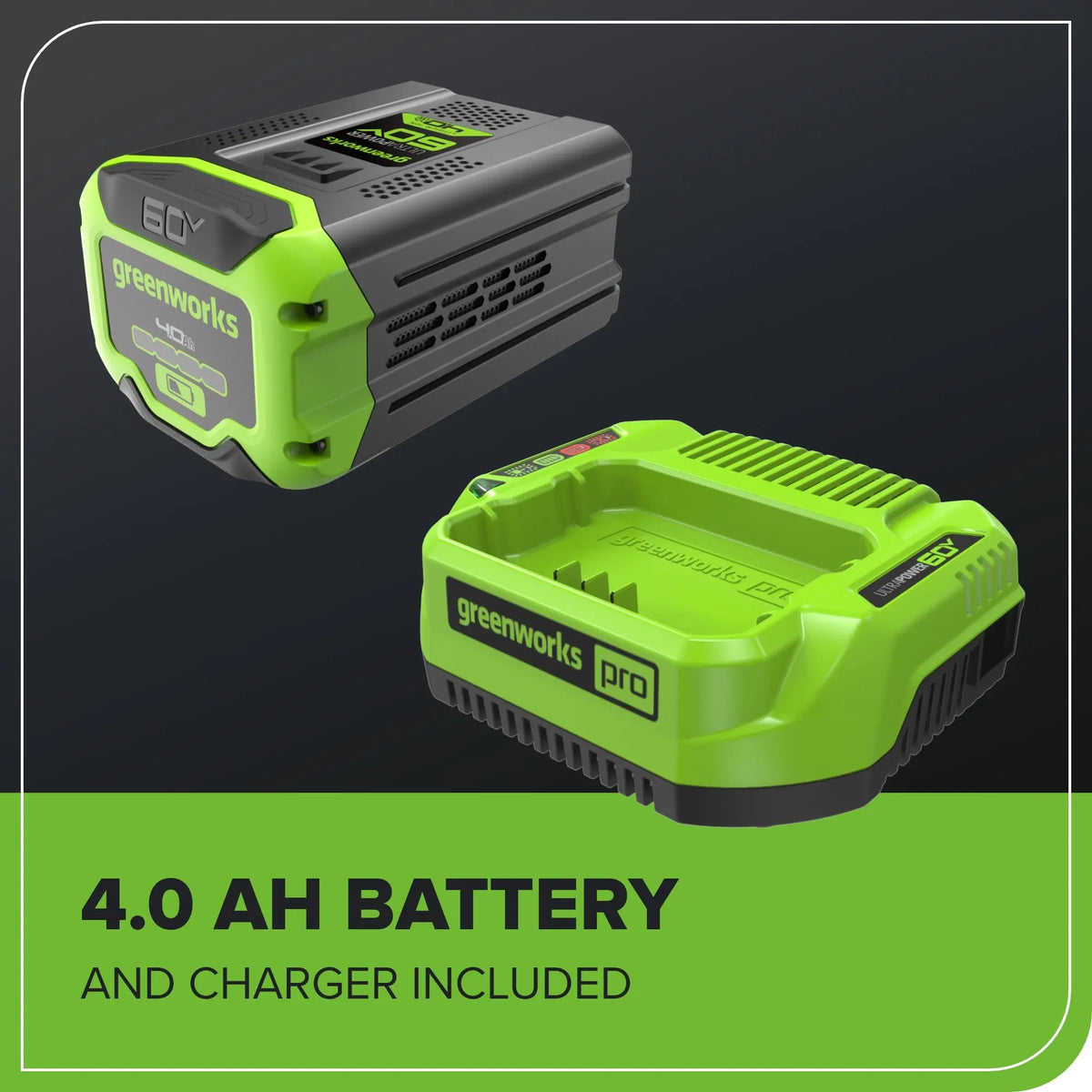Ensemble 60 V de tondeuse sans balais 17 pouces et coupe-herbe 13 pouces, batterie 4 Ah et chargeur inclus