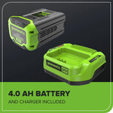 Ensemble 60 V de tondeuse sans balais 17 pouces et coupe-herbe 13 pouces, batterie 4 Ah et chargeur inclus