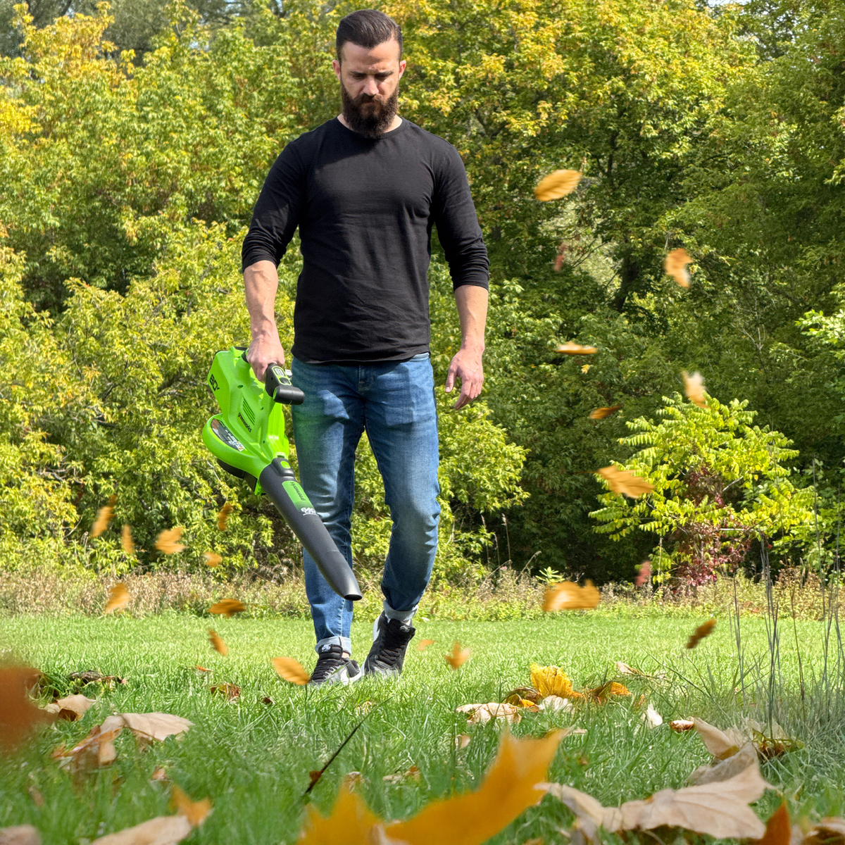 Souffleur-aspirateur 3-en-1 Greenworks 80 V – 520 CFM (pi³/min), 240 MPH (Outil seulement)