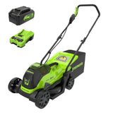 24V 13" Brushless Lawn Mower, 4.0Ah Battery and Charger Included