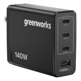 Greenworks POWERALL 140W Charger, (3) USB-C Ports and USB-A Port