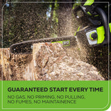 80V 16" Brushless Chainsaw, 2.0Ah Battery and Charger Included - CS80L211
