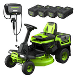 80V 30" CrossoverT Riding Lawn Tractor, (4) 6.0Ah Batteries and 600 Watt Charger Included | CRT308