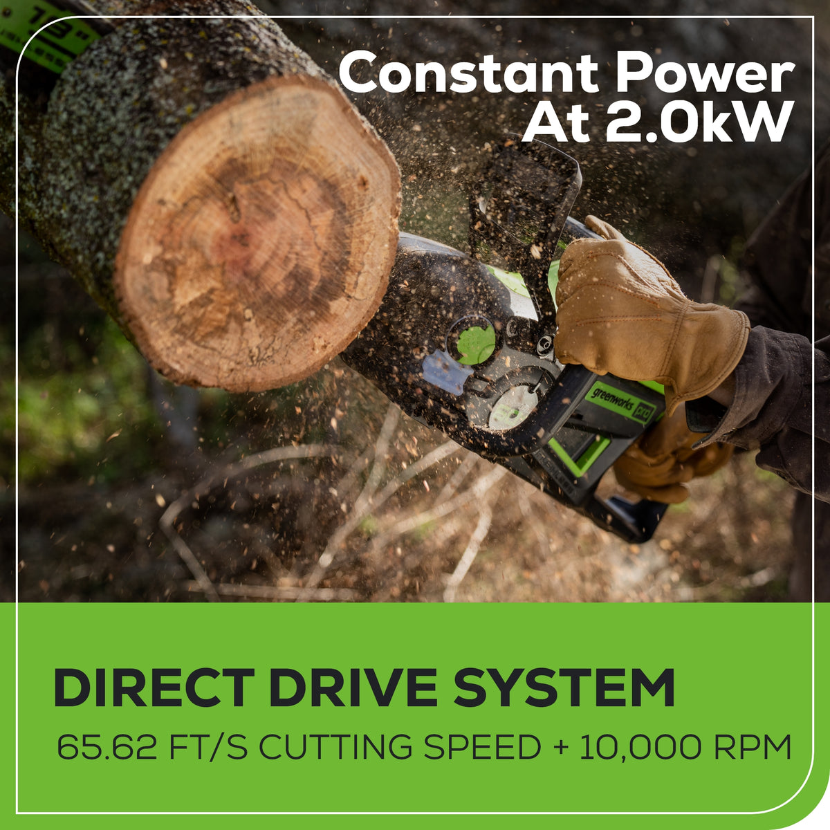 60V 18" Chainsaw, 4.0Ah  Battery and Charger Included