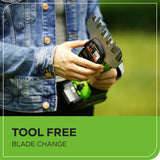 48V (24V x 2) Axial Jet blower & Shear Shrubber Combo, (2) 4.0Ah Batteries and Dual Port Charger Included