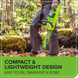 48V (24V x 2) 14" Cordless Battery Chainsaw, (2) 4.0 Ah USB Batteries & Dual Port Charger Included