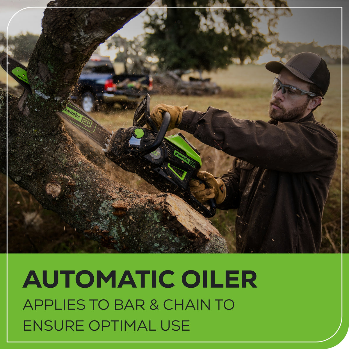 60V 18" Chainsaw, 4.0Ah  Battery and Charger Included