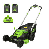 60V 25" Battery Lawn Mower - Self-Propelled Turbo, (2) 4.0Ah Batteries & Charger Included