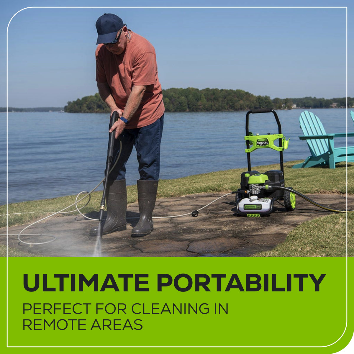 60V Hybrid 1800 PSI Pressure Washer (Tool Only)