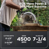 24V 7.25" Brushless Circular Saw (Tool Only) - CR24L00