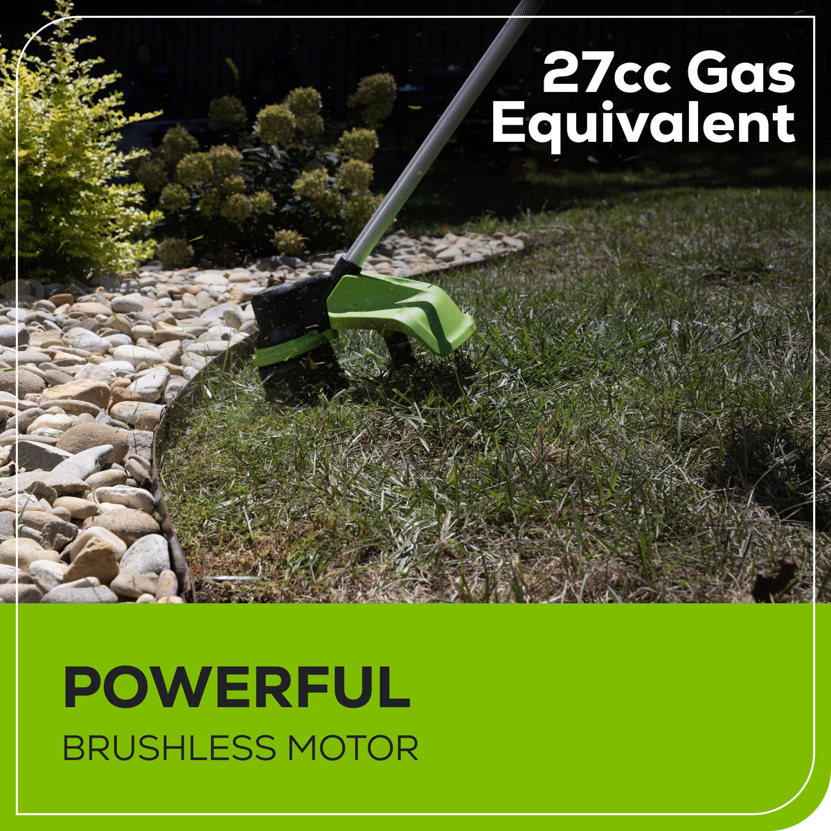 60V 16" Brushless Battery String Trimmer, 2.5Ah Battery and Charger Included