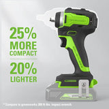 24V 3/8" Impact Wrench, 2.0Ah Battery and Charger Included